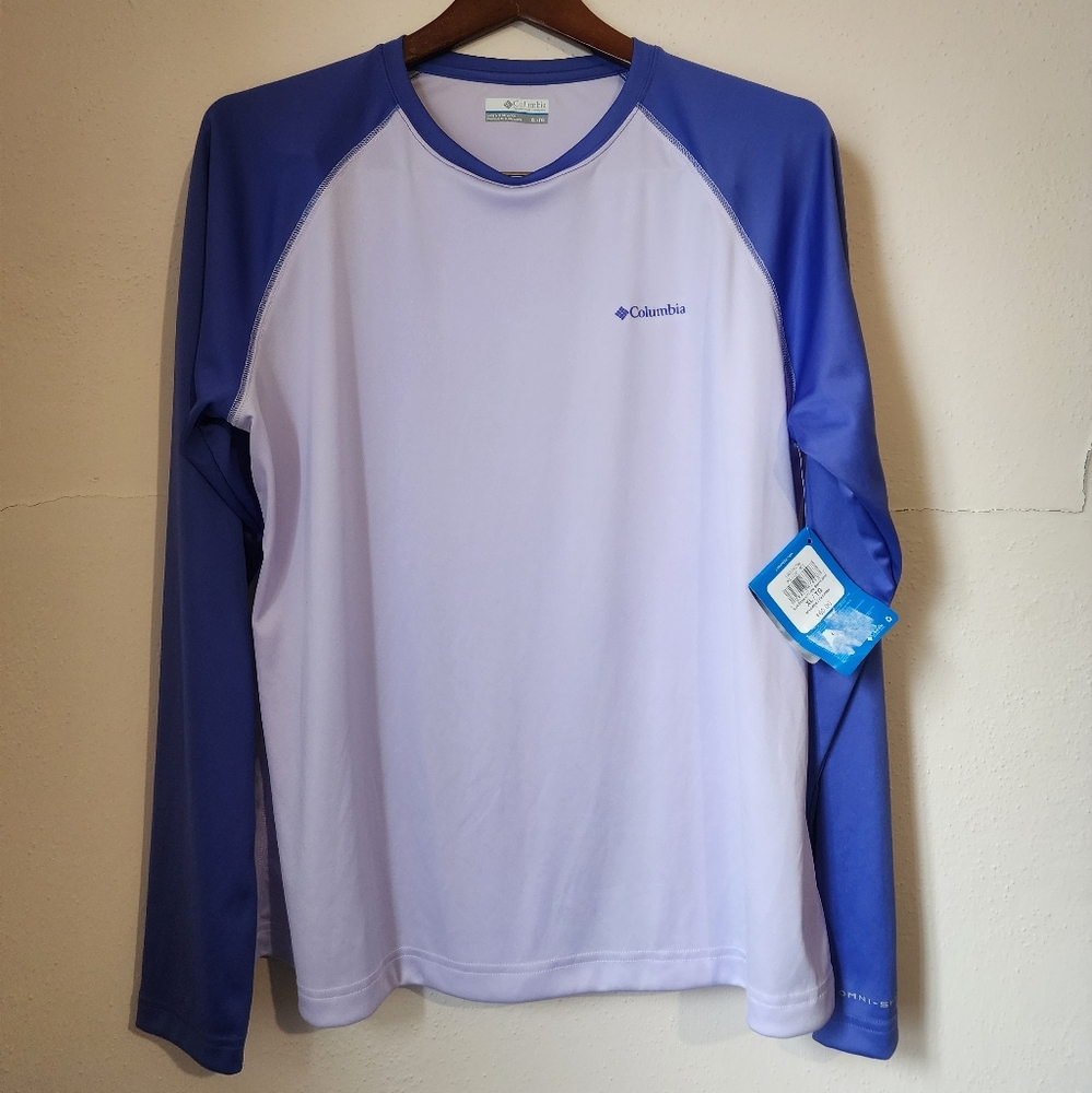 Columbia Women's Active Shirt - Light Purple and Dark Purple